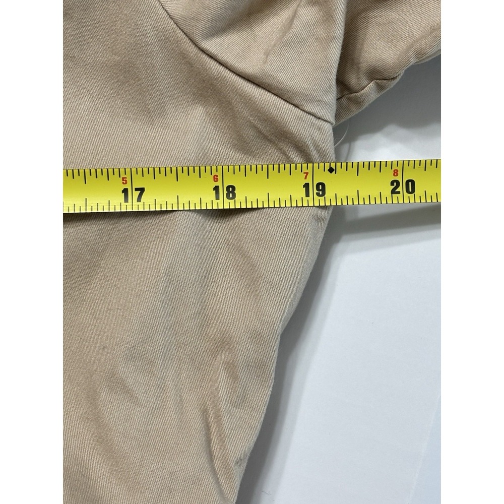 St Johns Bay Linen Jacket Womens Medium Beige Belted Lightweight NWT - Picture 9 of 10